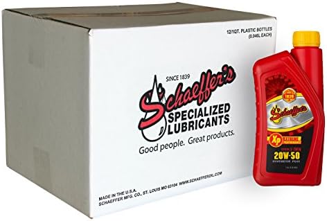 Schaeffer Manufacturing Co. 0707-012S Extreme V-Twin Synthetic Plus Racing Oil 20W-50, 1-Quart Bottle