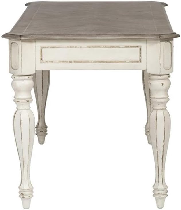 Liberty Furniture Industries Magnolia Manor Lift Top Writing Desk, W56 x D28 x H30, White