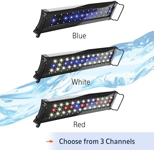 Aqueon Optibright Plus LED Fish Tank Aquarium Lighting System with Remote Control, 30 to 36 Inch | Plus, With Remote Control