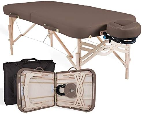 EARTHLITE Premium Portable Massage Table Package SPIRIT - Spa-Level Comfort, Deluxe Cushioning incl. Flex-Rest Face Cradle & Strata Face Pillow, Carry Case (30/32” x 73”) - Made in USA