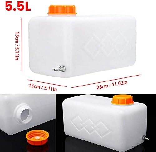 Fuel tank 5.5L oil gasoline liquid diesel gasoline plastic storage tank water tank boat car truck parking air heater accessories (5.5L/1.45 Gallon)