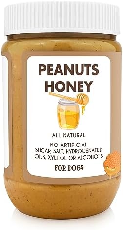 BUDDY BUDDER, Ruff Ruff Raw, Natural Dog Peanut Butter, Dog TreatMade in USA, (17 oz Jars)