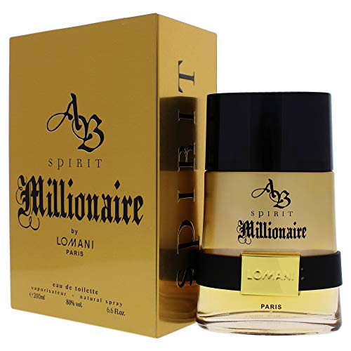 Lomani Ab Spirit Millionaire Eau De Toilette Spray for Men, Gold , 3.3 Ounce
