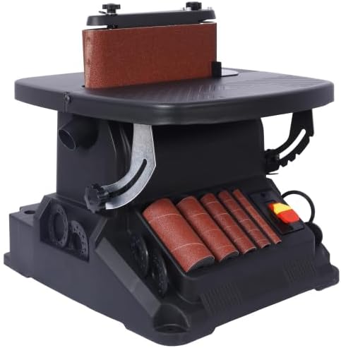 Vertical Oscillating Spindle Sander & Belt Sander - 1-17/32" dust port, 5 Sanding Sleeves