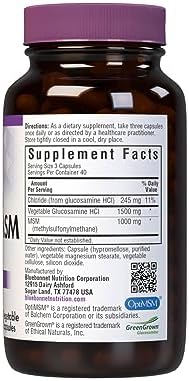 BlueBonnet Vegetarian Glucosamine Plus MSM Supplement, 120 Count ('743715011151) | Shellfish-Free Joint Support Supplement for Women & Men, Vegan