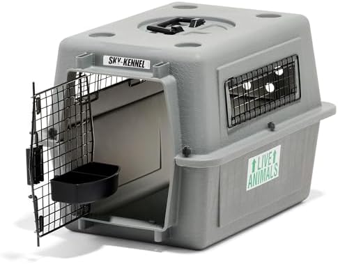 Petmate Sky Kennel - For Air and Travel, Airline Compliant Dog Crate for Pets 50-70 lbs, Heavy Duty Dog Kennel, Made in the USA- 36 Inches