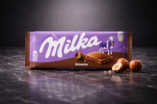 Milka Noisette Milk Chocolate 90g (Pack of 10)