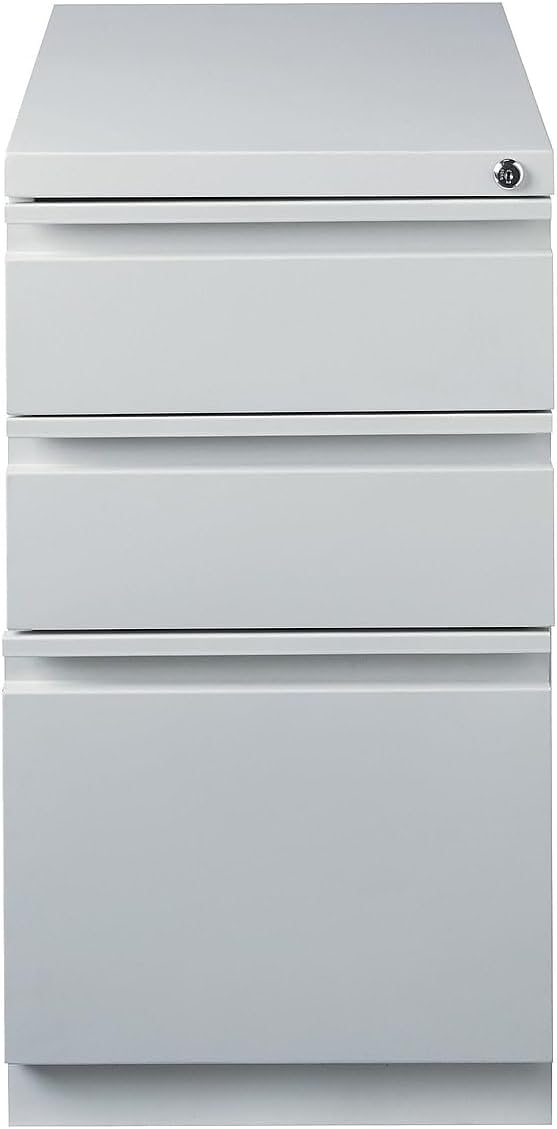Staples 3-Drawer Vertical File Cabinet, Letter Size Documents, Lockable, 19.88" D x 15" W x 27.75" H, Black