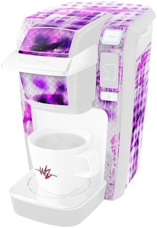 Decal Style Vinyl Skin compatible with Keurig K10 / K15 Mini Plus Coffee Makers Electro Graffiti Purple (COFFEE MAKER NOT INCLUDED)