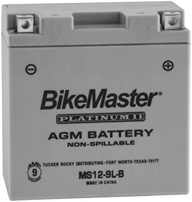 BikeMaster AGM Platinum II Battery MS12-9L-B For Honda CMX250C Rebel 1985-1987