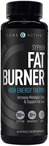 (CORE)ACTIVE Syphon Thermogenic Fat Burner for Men - 60 Capsules | Keto Pills, Advantra Z, Energy Support, Focus Support, Appetite Control