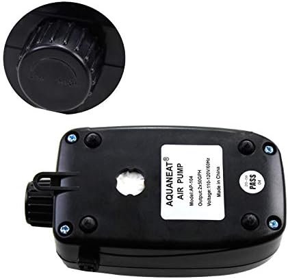 AQUANEAT Aquarium Air Pump, 100 Gal Fish Tank Air Pump, Hydroponic Oxygen Aerator with Airline Tubing, Bubbler Stones, Check Valve