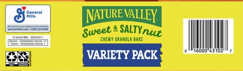 Nature Valley Sweet & Salty Variety Pack Granola Bars, 15 ct, 18 oz