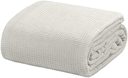 Crover All Season Waffle Premium Thermal Blanket Queen Size 90"x90" Durable Soft Cozy Breathable Weave Design 100% Cotton, Orchid Pink