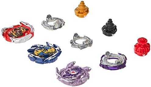 Beyblade Burst Surge Speedstorm Thunder Threat 3-Pack - Kolossal Fafnir F6, Spear Dullahan D6, Brave Roktavor R6 Battling Game Top Toys