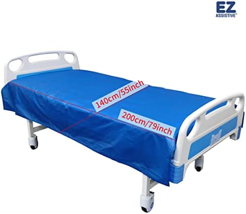 EZ Assistive 56"*78" Flat Slide Sheet Reusable and Washable Patient Transfer Sheet for Patient in-Bed Transferring and Repositioning Easy Apply and