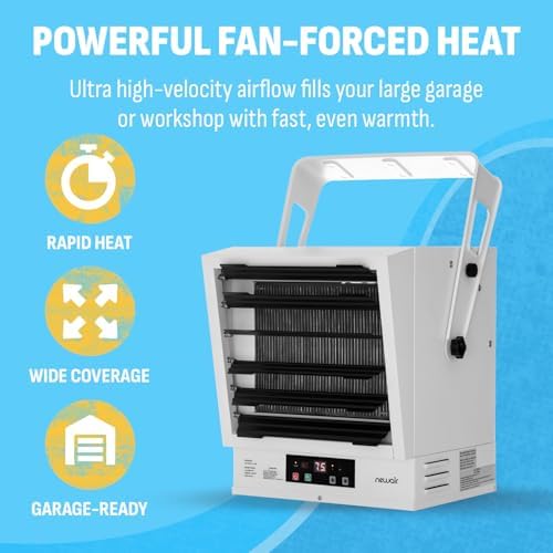 NewAir Portable Space Heater for Indoor Use | Ideal Heater for Bedroom, Office or Under Desk | Electric, Energy Efficient and Noiseless