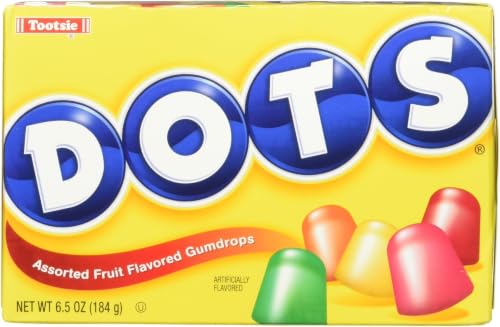 Dots Assorted Fruit Gumdrops Candy, 6.5 oz