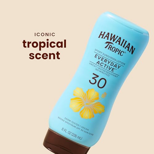 Hawaiian Tropic Everyday Active SPF 50 Sunscreen Lotion, 8 Fl Oz