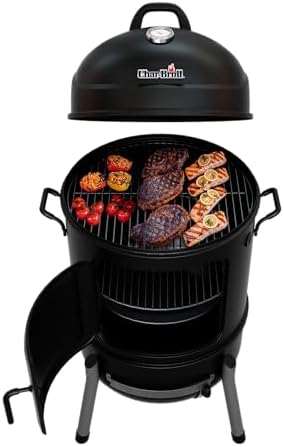 Char-Broil Bullet Charcoal Smoker 16" - 18202075,Black