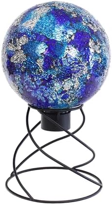 Echo Valley Blue/Aqua Gazing Globe, Hand Crafted Glass Globe, Outdoor Décor, 10 inch