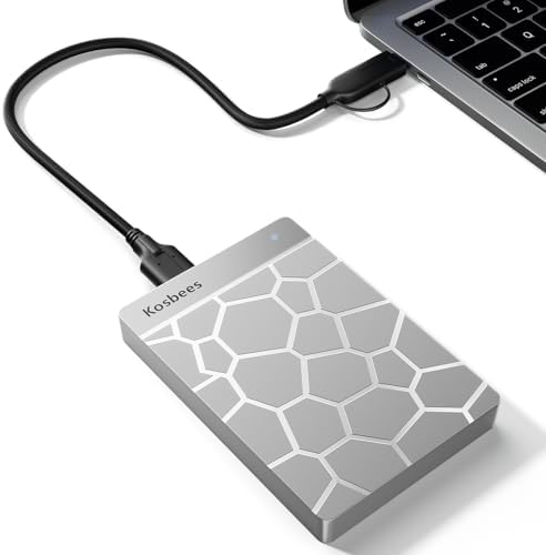 500 GB External Hard Drives, Portable Hard Drive for Windows, Ultra Slim External HDD Store Compatible with PC, MAC, Laptop, PS4, Xbox one, Xbox 360