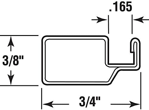 Prime-Line MP14055 Aluminum Screen Frame – 3/8 x 3/4 x 72 In. – Build or Repair Window Screens – Cut to Size – Uses 3/8 x 3/4 In. Screen
