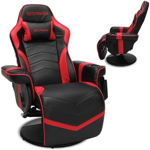Respawn 900 Gaming Recliner Chair with Footrest, Cup Holder and Swivel