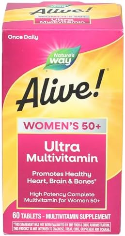 Nature's Way, Multivitamin Alive Once Daily Women 50 Plus, 60 Tablets