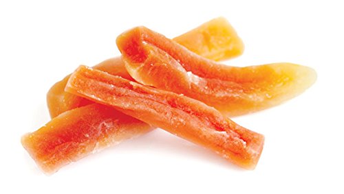 Yupik Dried Papaya Spears, 2.2 lb (35.2 oz), Gluten-Free, Vegan, Kosher, Sweetened Tropical Dried Fruits, Long Strips, No Added Sulphites, Fruity Snacks, Ideal for Baking & Topping