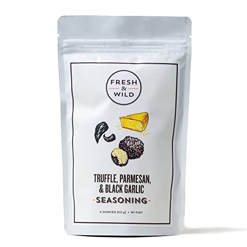 Fresh & Wild | Premium Truffle Parmesan Black Garlic Seasoning | Heighten Umami-Rich Foods, Toss with French Fries