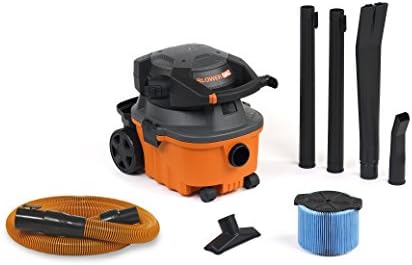 RIDGID Wet Dry Vacuums VAC4010 2-in-1 Compact and Portable Wet Dry Vacuum Cleaner with Detachable Blower, 4-Gallon