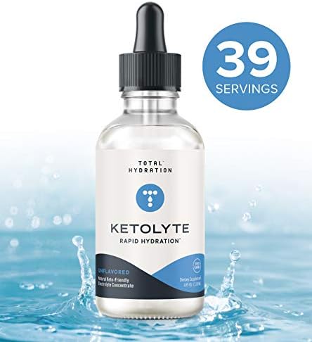 Ketolyte Drops, Unflavored, No Sugar, Magnesium 39 Servings