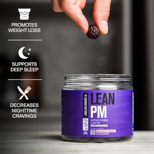 Jacked Factory Lean PM Night Time Fat Burner, Sleep Aid Supplement