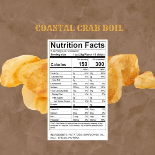 Carolina Kettle Chips | Kettle Cooked Potato Chips | Kosher - Gluten Free Chips Fit For Healthy School Snacks | With Irresistible Crunch and Bold