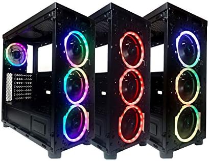 Apevia ST4-RGB Spectra 120mm Silent RGB Fan 4-Pack with Remote Control