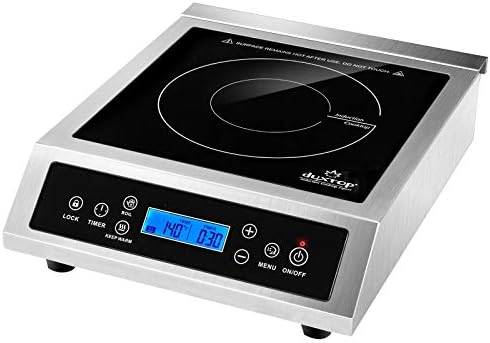 Duxtop Professional Portable Induction Cooktop, Commercial Range Countertop Burner, 1800 Watts Induction Burner with Sensor Touch and LCD Screen