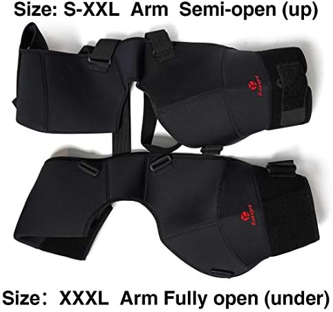Double Shoulder Support Brace Strap Wrap Neoprene Protector,L