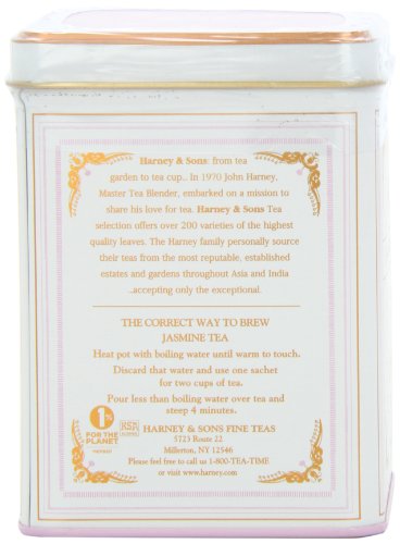 Harney & Sons Dragon Pearl Jasmine Tea, 20 Count(Pack of 1) | Green tea scented with jasmine flowers for a delicate floral aroma. Contains caffeine.