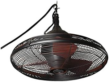 HESHS Allen & Roth Valdosta 20-in Oil-Rubbed Bronze Outdoor Downrod Mount Ceiling Fan