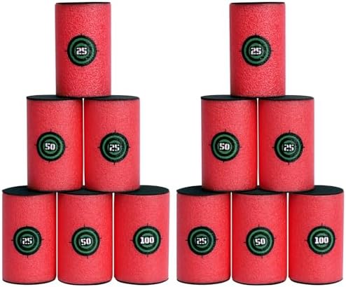 POKONBOY Soft Bullet Target, EVA Bullet Dart Target Compatible with Nerf Blasters Guns