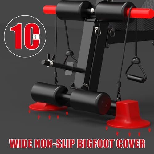K KiNGKANG Adjustable Weight Bench, Foldable Home Gym, 1050lbs Capacity