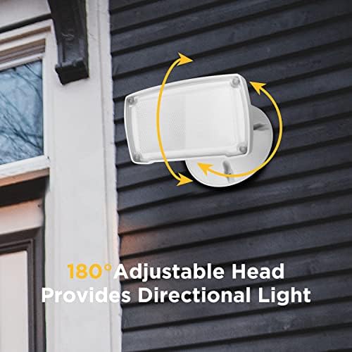 LUTEC 2 Packs 14W LED Flood Light Outdoor, 1300LM 5000K Single-Head Floodlight