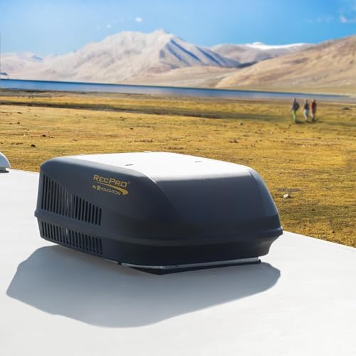 RecPro RV 15K Quiet AC Heat Pump Non-Ducted Black 110-120V