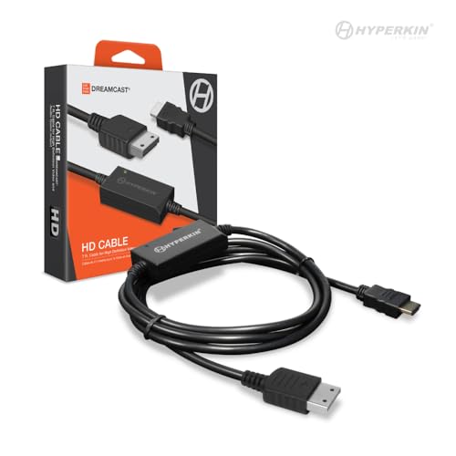 Hyperkin HD Cable for Sega Dreamcast – High-Definition Video & Audio, 480p Output, 7-Foot Length, Compatible with All Dreamcast Models