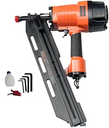 9021C 21 Degree 3-1/2" Full Round Head Framing Nailer with Carrying Case and Interchangeable Trigger, Tool-Free Depth Adjust, and No Mar Tip