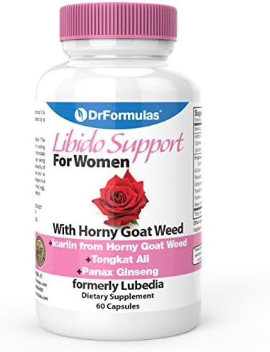DrFormulas Libido Support for Women with Horny Goat Weed Extract with Maca, Epimedium and Icariin, (Formerly Lubedia), 60 Count