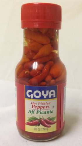 Goya Hot Pickled Red Peppers, Nachos, Latin Cooking | Bold and Zesty, For Tacos, Nachos, Dips and Latin Cooking, Great for Snacking and Sharing
