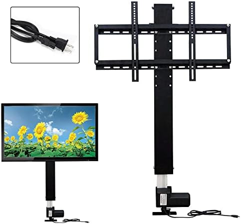 Motorized TV Lift & Mount - Fits 26" to 57" TVs, Remote Control, Adjustable Height, 27.6" Stroke