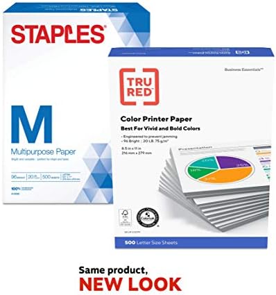 Staples 11-Inch X 17-Inch Multipurpose Paper 20 Lbs. 96 Brightness 500/Ream
